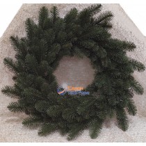 Вінок різдвяний литий зелений d-40 см